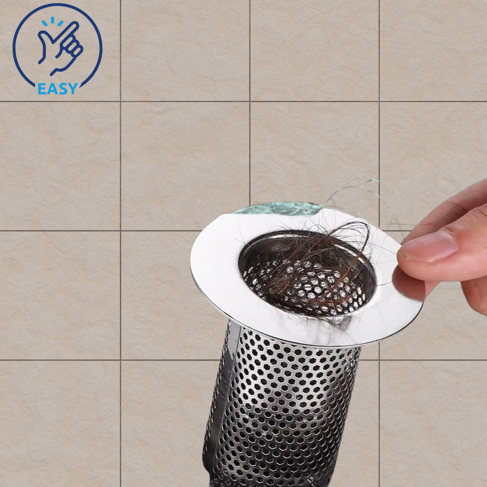 AbflussHeld™ – Edelstahl Haarfänger & Filter