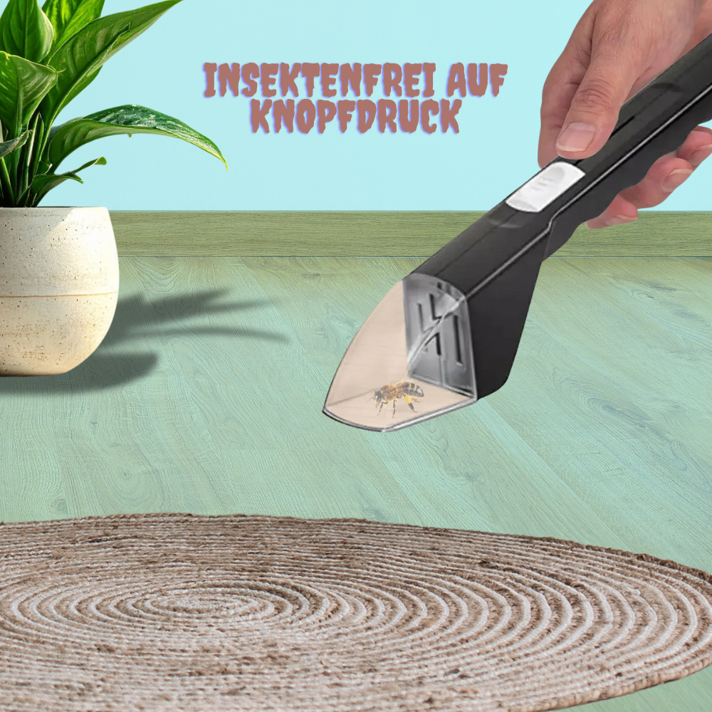 Transparenter Insektenfänger