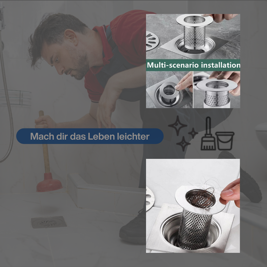 AbflussHeld™ – Edelstahl Haarfänger & Filter