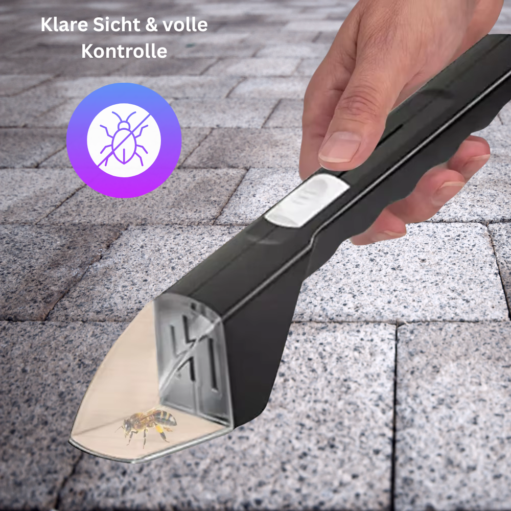 Transparenter Insektenfänger